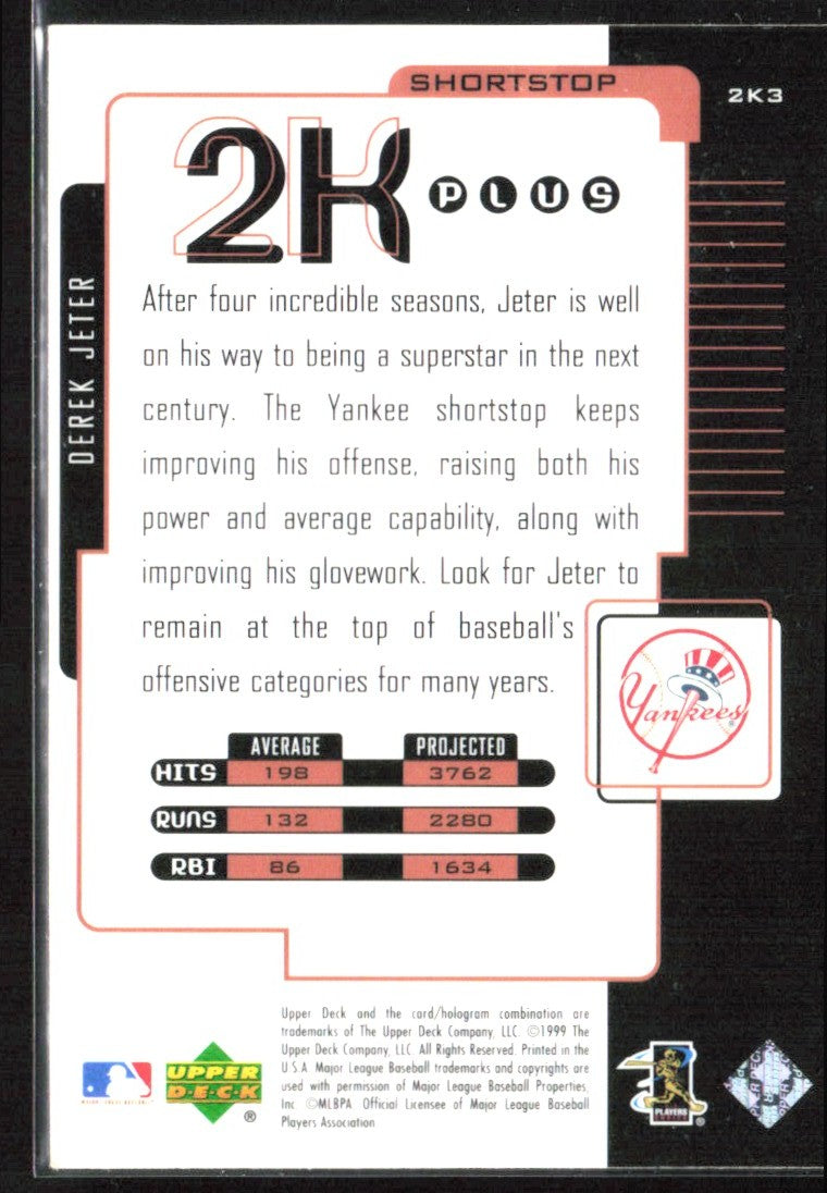 Derek Jeter 2000 Upper Deck 2K #2K3 New York Yankees