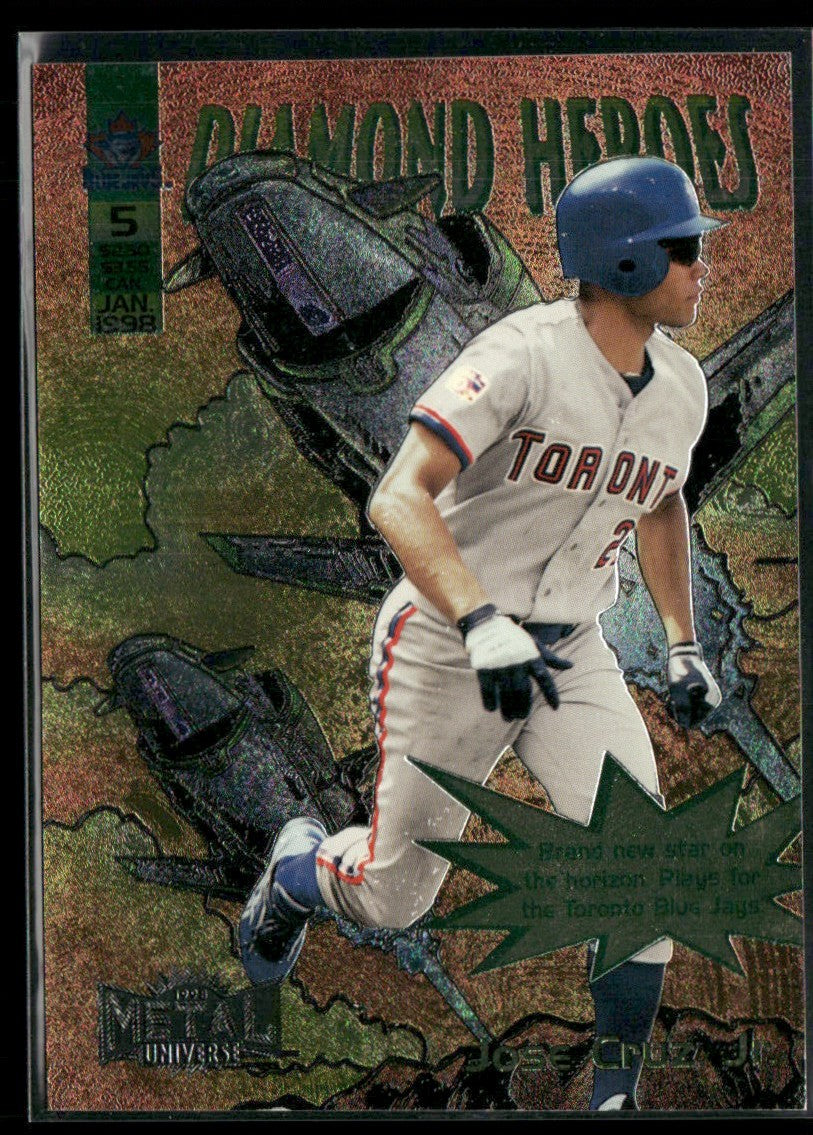 Jose Cruz Jr. 1998 SkyBox Metal Universe Diamond Heroes #5DH Toronto Blue Jays