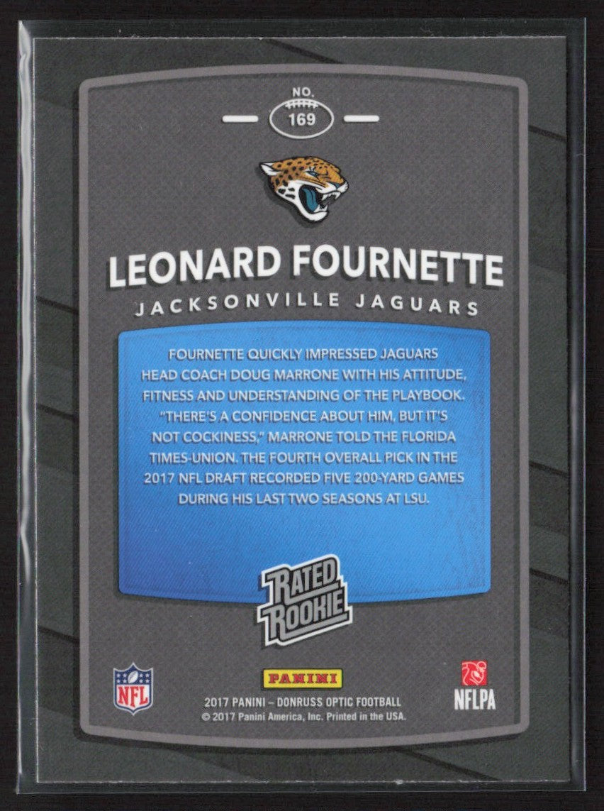 Leonard Fournette 2017 Donruss Optic RC #169 Jacksonville Jaguars