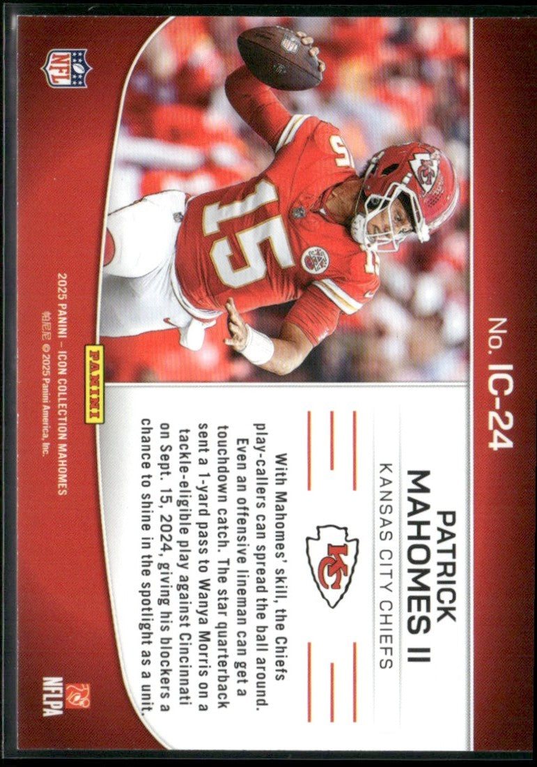 Patrick Mahomes II 2025 Panini Icon Collection Highlights #IC-24