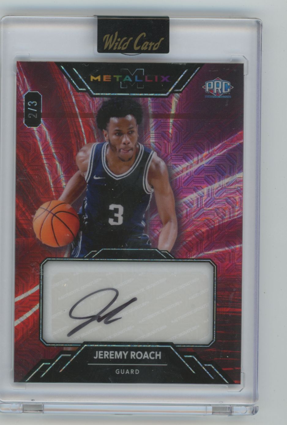 Jeremy Roach 2024 Wild Card Metallix AUTO /3 #WMLA-JR