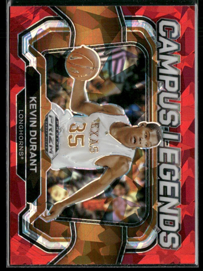 Kevin Durant 2024 Panini Prizm Draft Picks Campus Legends Red Ice #3