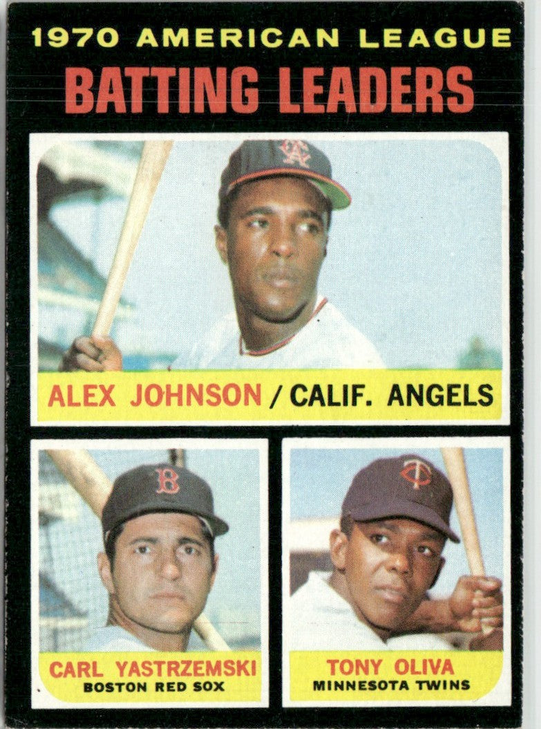 Johnson Oliva Yastrzemski 1971 Topps #61