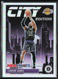 LeBron James 2023 Panini NBA Hoops Premium Stock City Edition Prizm #15