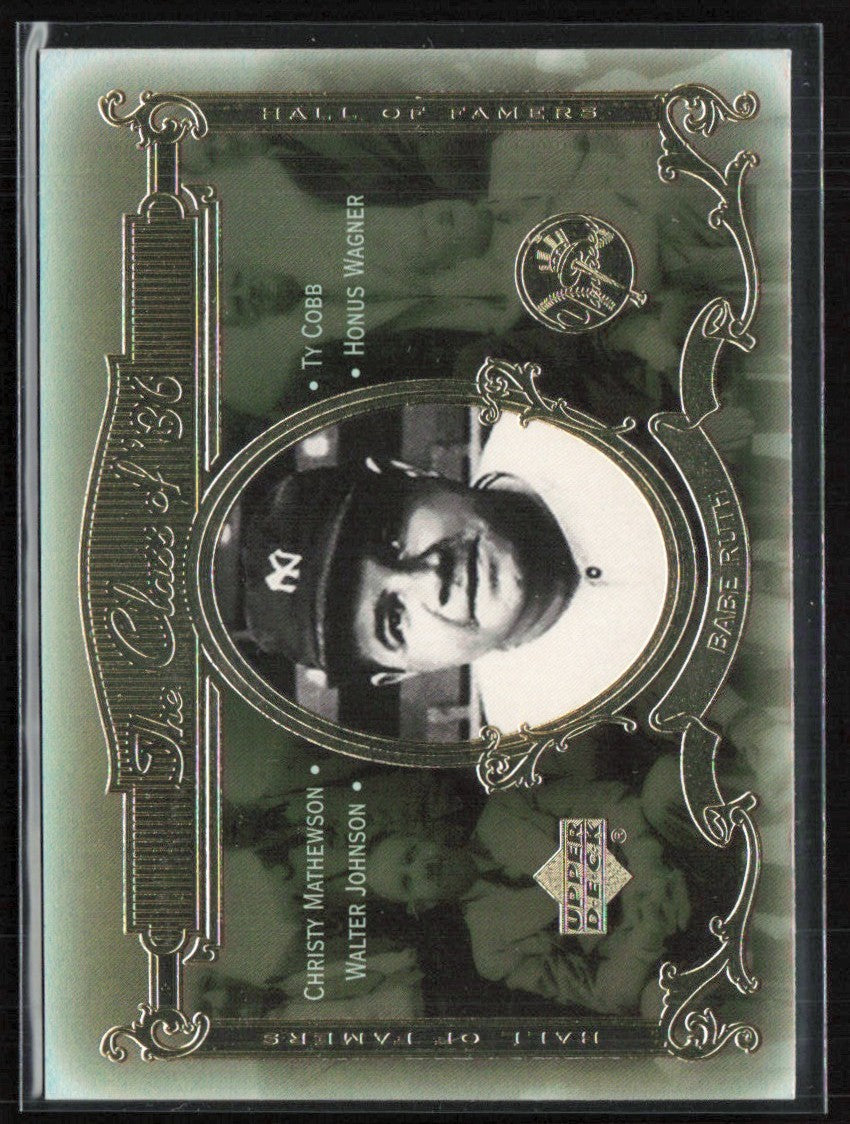 Babe Ruth 2001 Upper Deck Hall of Famers Class '36 #C2 New York Yankees