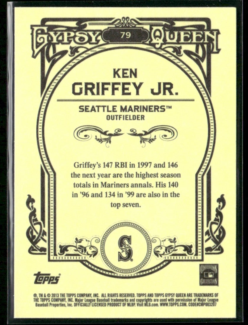 Ken Griffey Jr. 2013 Topps Gypsy Queen #79 Seattle Mariners