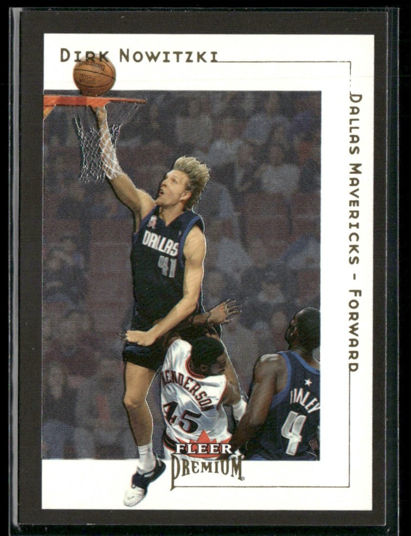 Dirk Nowitzki 2001 Fleer Premium #19 Dallas Mavericks