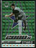 Randy Johnson 2022 Panini Mosaic 2000s Stars Green Prizm #297