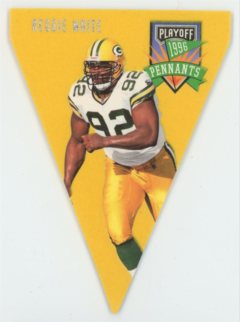 Reggie White 1996 Playoff Contenders Pennants #68 Green Bay Packers