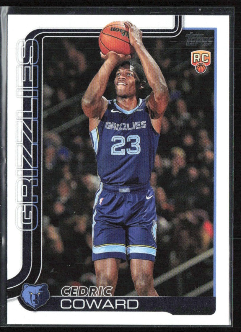 Cedric Coward 2025 Topps RC #211 Memphis Grizzlies