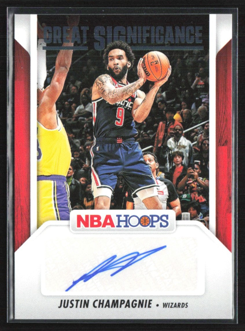 Justin Champagnie 2024 Hoops Great Significance AUTO #GS-JCW Washington Wizards