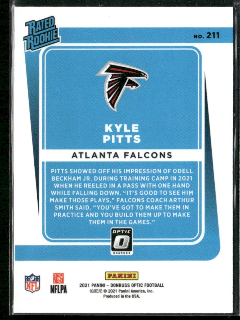 Kyle Pitts 2021 Donruss Optic RC #211 Atlanta Falcons