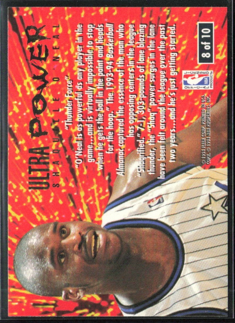 Shaquille O'Neal 1994 Fleer Ultra Power #8 Orlando Magic