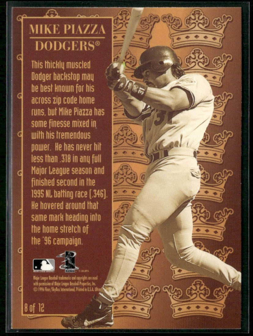 Mike Piazza 1997 Fleer Ultra Season Crowns #8 Los Angeles Dodgers