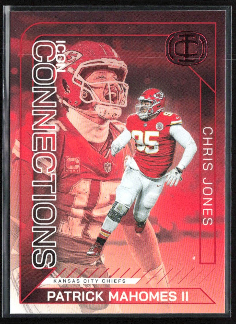 Patrick Mahomes II Chris Jones 2025 Panini Icon Collection Connections #IC-22