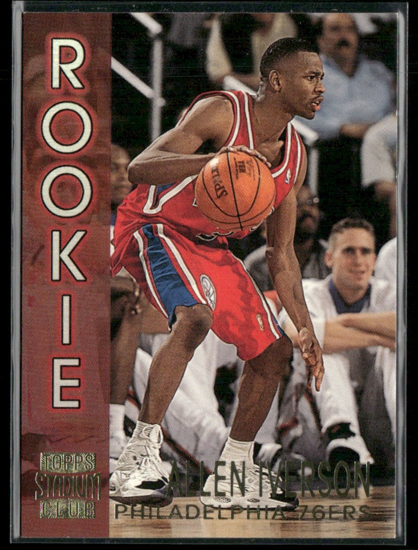 Allen Iverson 1996 Topps Stadium Club #R16 Philadelphia 76ers