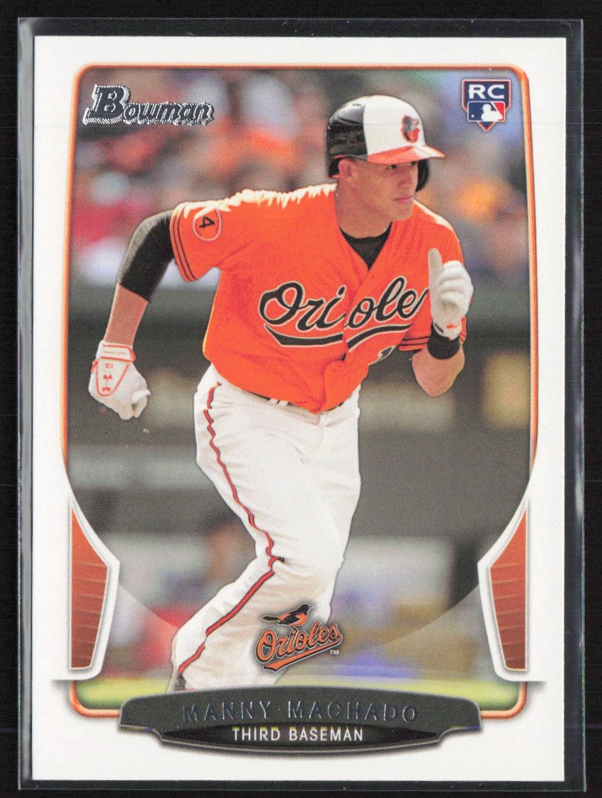 Manny Machado 2013 Bowman Draft Picks & Prospects RC #4 Baltimore Orioles