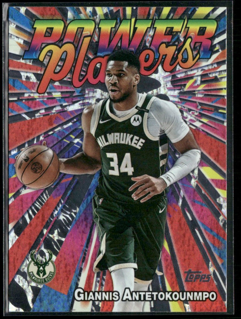 Giannis Antetokounmpo 2025 Topps Power Players #PP-1 Milwaukee Bucks