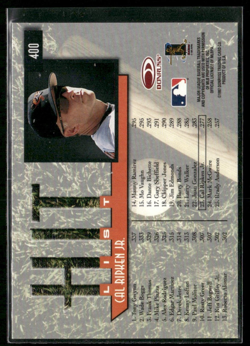 Cal Ripken Jr. 1997 Donruss Checklist #400 Baltimore Orioles