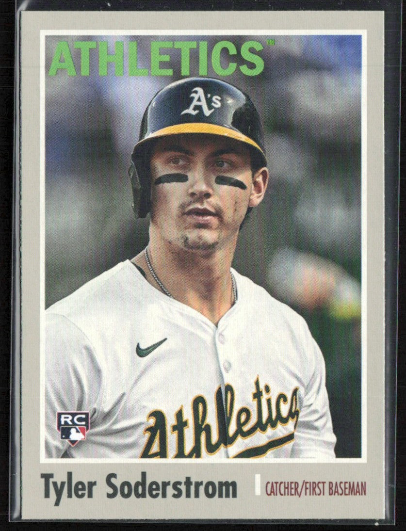 Tyler Soderstrom 2024 Topps Archives 1970 Design RC #187 Oakland Athletics