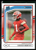 Xavier Worthy 2024 Panini Donruss RC #398 Kansas City Chiefs