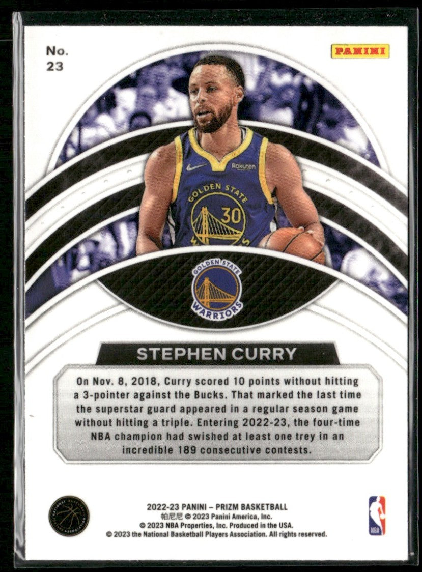 Stephen Curry 2023 Panini Prizm Dominance #23 Golden State Warriors
