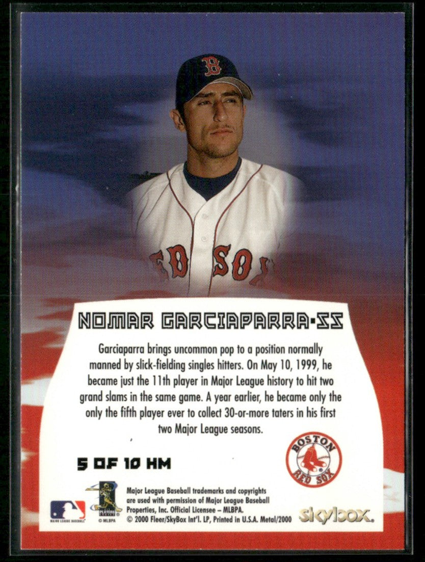Nomar Garciaparra 2000 SkyBox Heavy Metal #5 Boston Red Sox