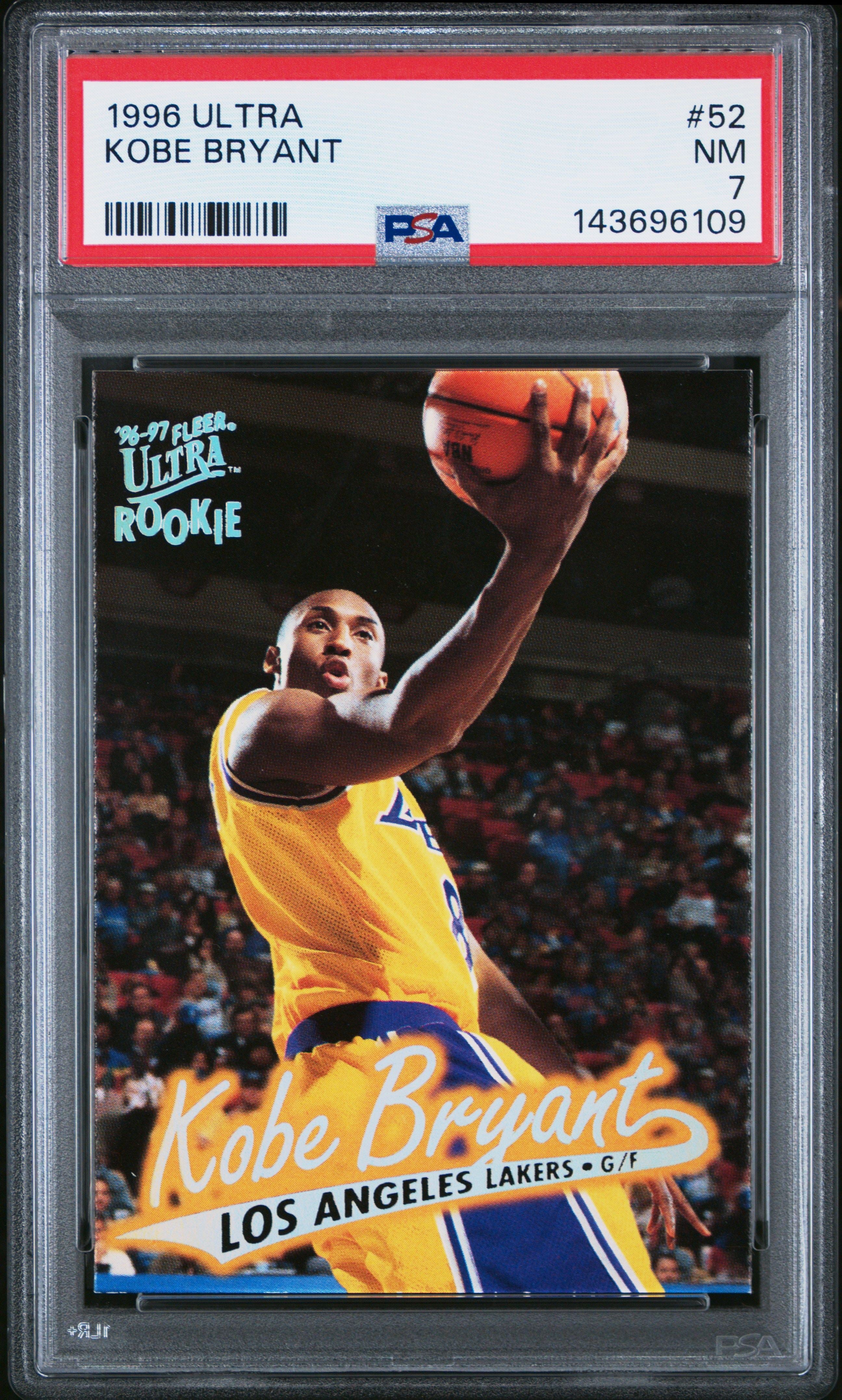 Kobe Bryant 1996 Fleer Ultra RC psa 7 #52 Los Angeles Lakers