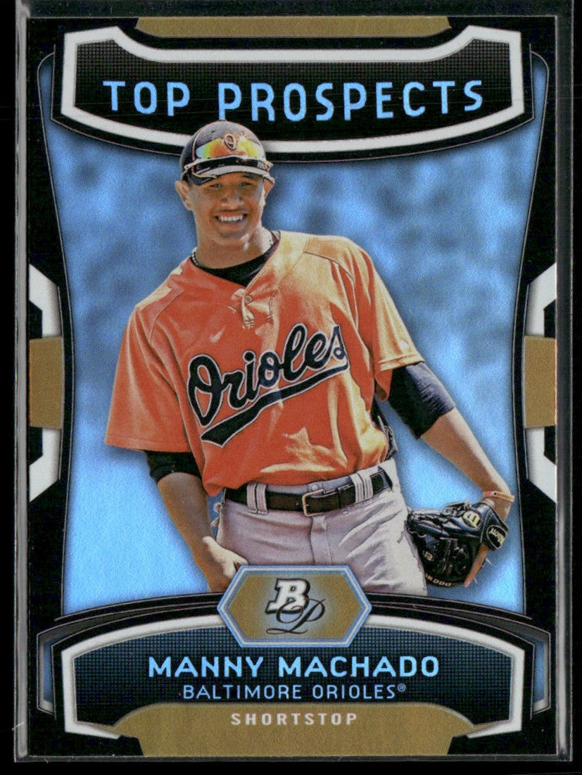 Manny Machado 2012 Bowman Platinum Top Prospects #TP-MM Baltimore Orioles