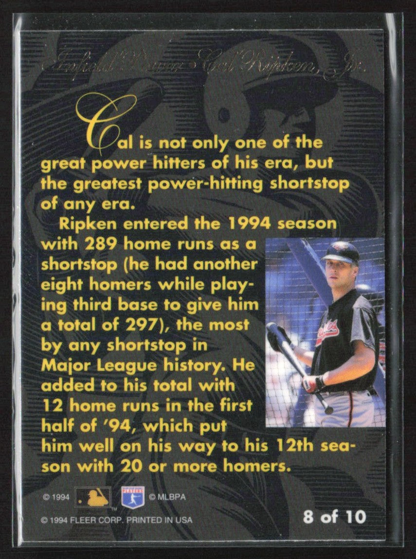 Cal Ripken Jr. 1994 Flair Infield Power #8 Baltimore Orioles