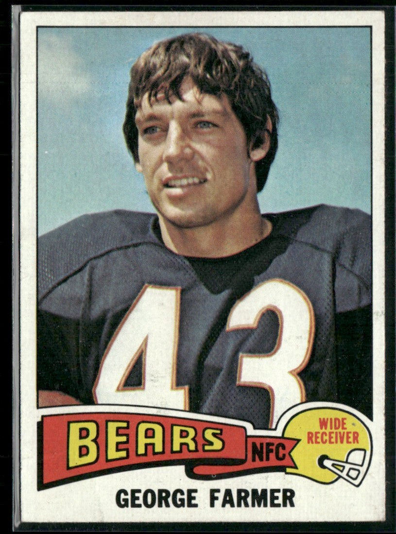 George Farmer 1975 Topps #346 Chicago Bears