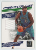 Brendan Haywood 2010 Donruss Production Line /199 Jersey #38 Dallas Mavericks