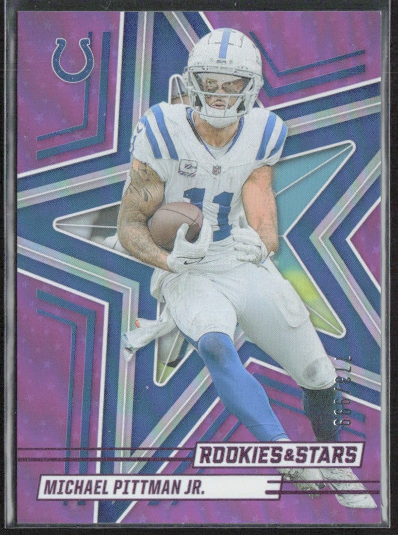 Michael Pittman Jr 2025 Panini Rookies & Stars Purple /999 #81