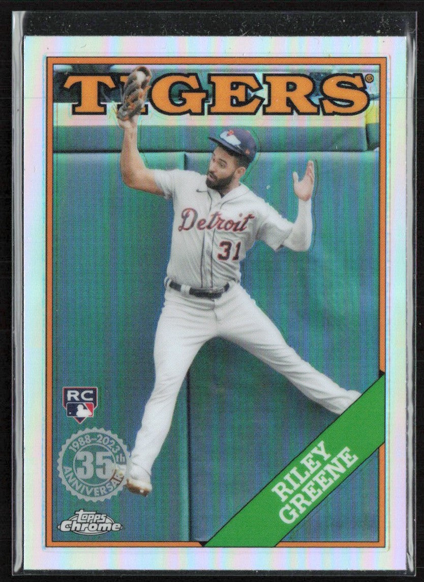 Riley Greene 2023 Topps Chrome 1988 Design RC #88BC-5 Detroit Tigers