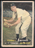Tommy Carroll 1957 Topps #164 New York Yankees