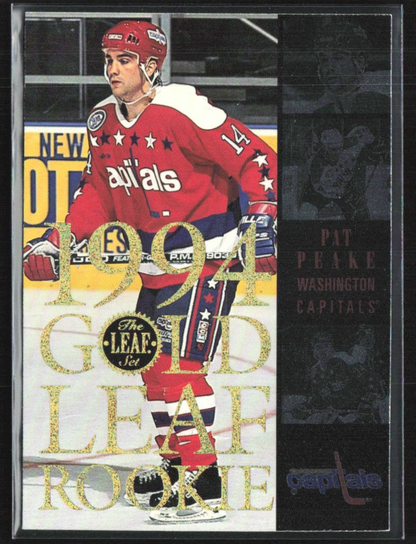 Pat Peake 1994 Leaf Gold RC #12 Washington Capitals
