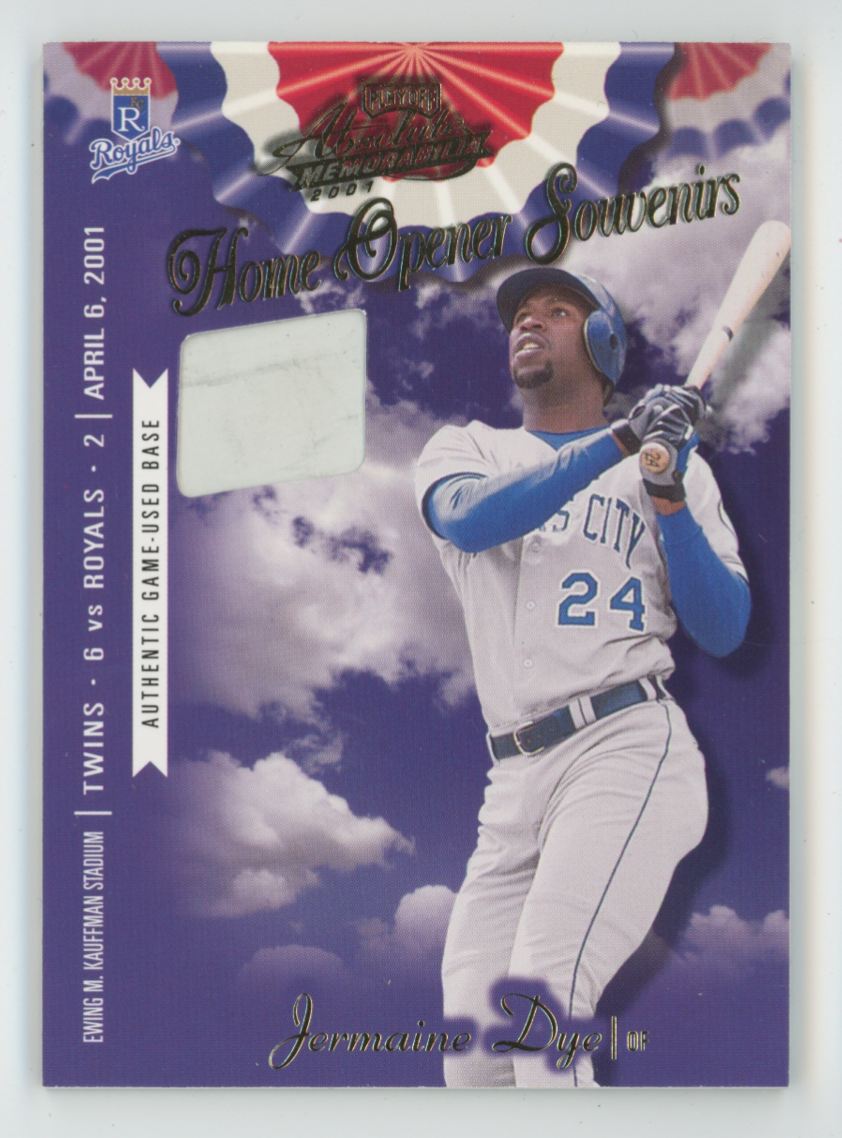 Jermaine Dye 2001 Playoff Absolute Home Opener Souvenirs /400 Base #OD-46