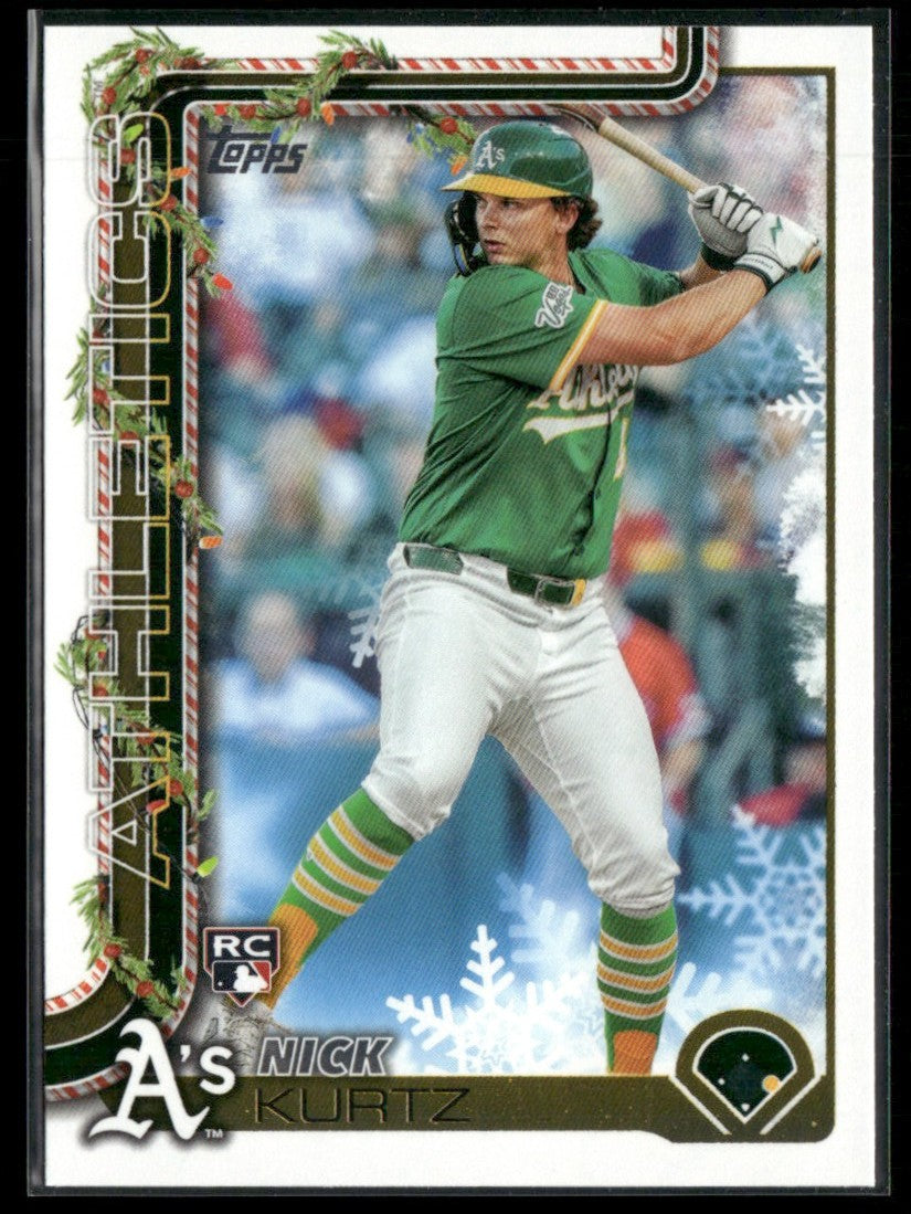 Nick Kurtz 2025 Topps Holiday RC #H40 Athletics
