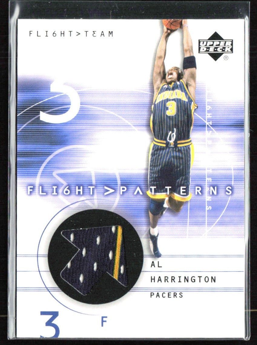 Al Harrington 2001 Upper Deck Flight Team Patterns Jersey #AL Indiana Pacers