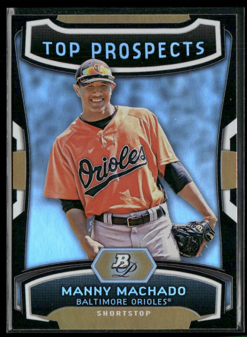 Manny Machado 2012 Bowman Platinum Top Prospects #TP-MM Baltimore Orioles