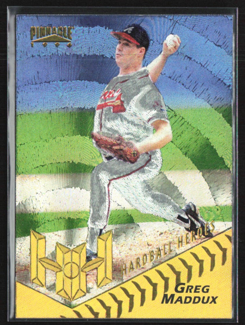 Greg Maddux 1996 Pinnacle Starburst Hardball Heroes #154 Atlanta Braves