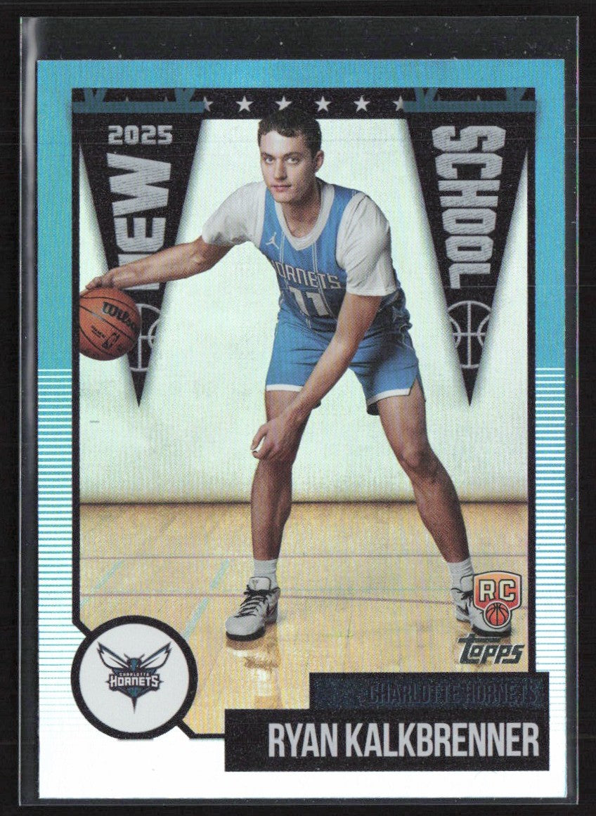 Ryan Kalkbrenner 2025 Topps New School RC #NS-34 Charlotte Hornets