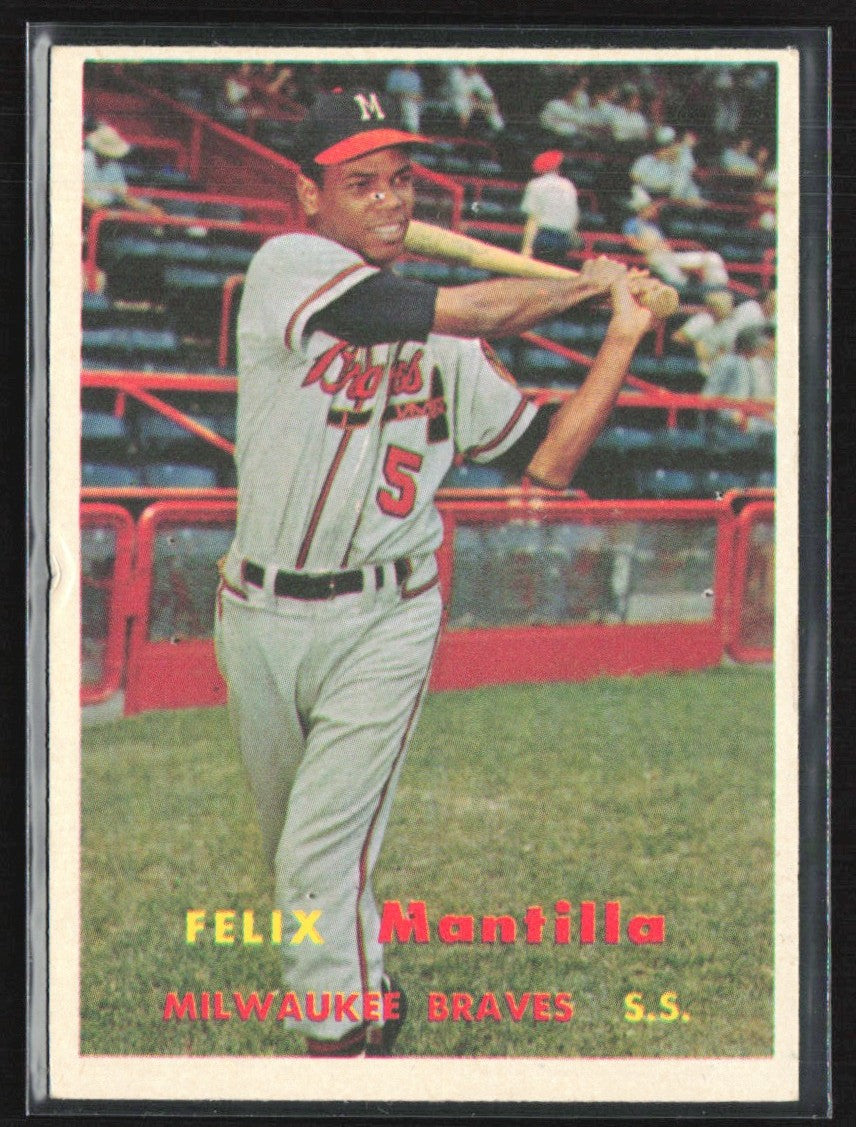 Felix Mantilla 1957 Topps RC #188 Milwaukee Braves
