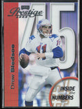 Drew Bledsoe 2000 Playoff Prestige Inside the Numbers #IN45 New England Patriots