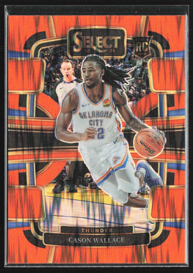 Cason Wallace 2023 Panini Select Concourse Orange Flash RC #88