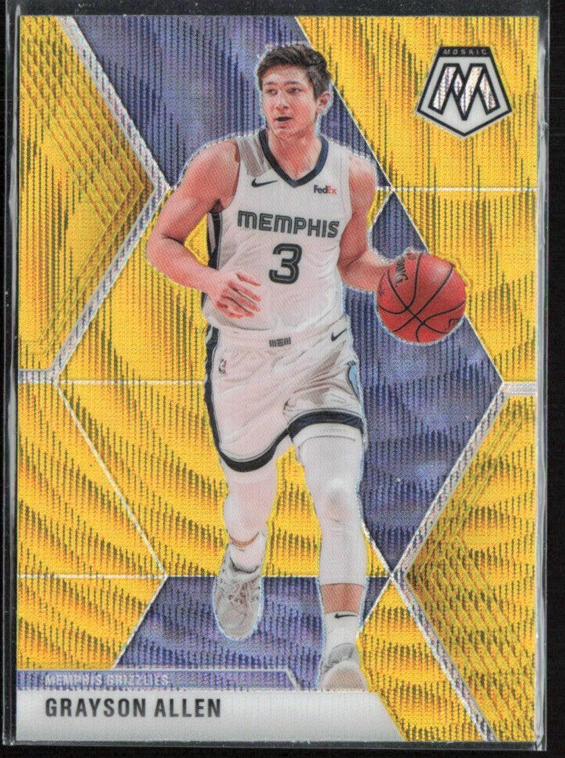 Grayson Allen 2019 Panini Mosaic TMall Gold Wave Prizm #116 Memphis Grizzlies