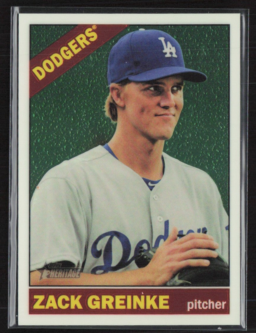 Zack Greinke 2015 Topps Heritage Chrome /999 #THC-468 Los Angeles Dodgers