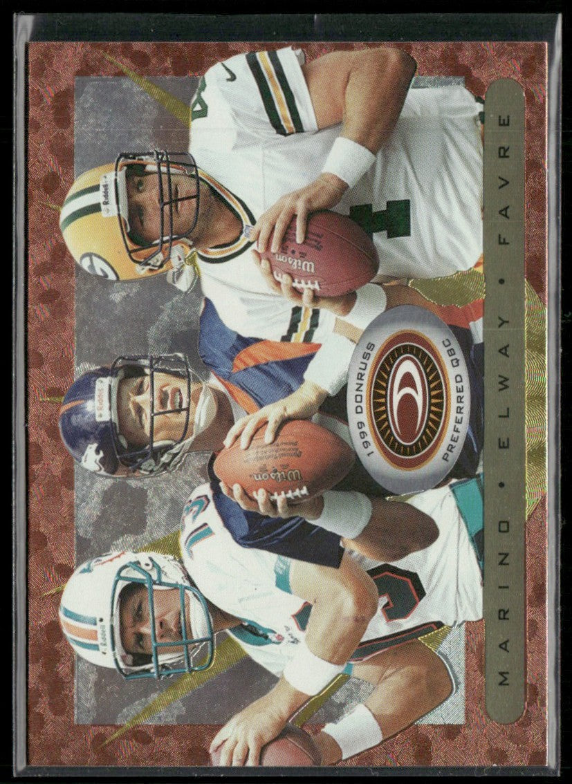 Dan Marino/Brett Favre/John Elway 1999 Donruss Preferred QBC #45