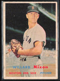 Willard Nixon 1957 Topps #189 Boston Red Sox