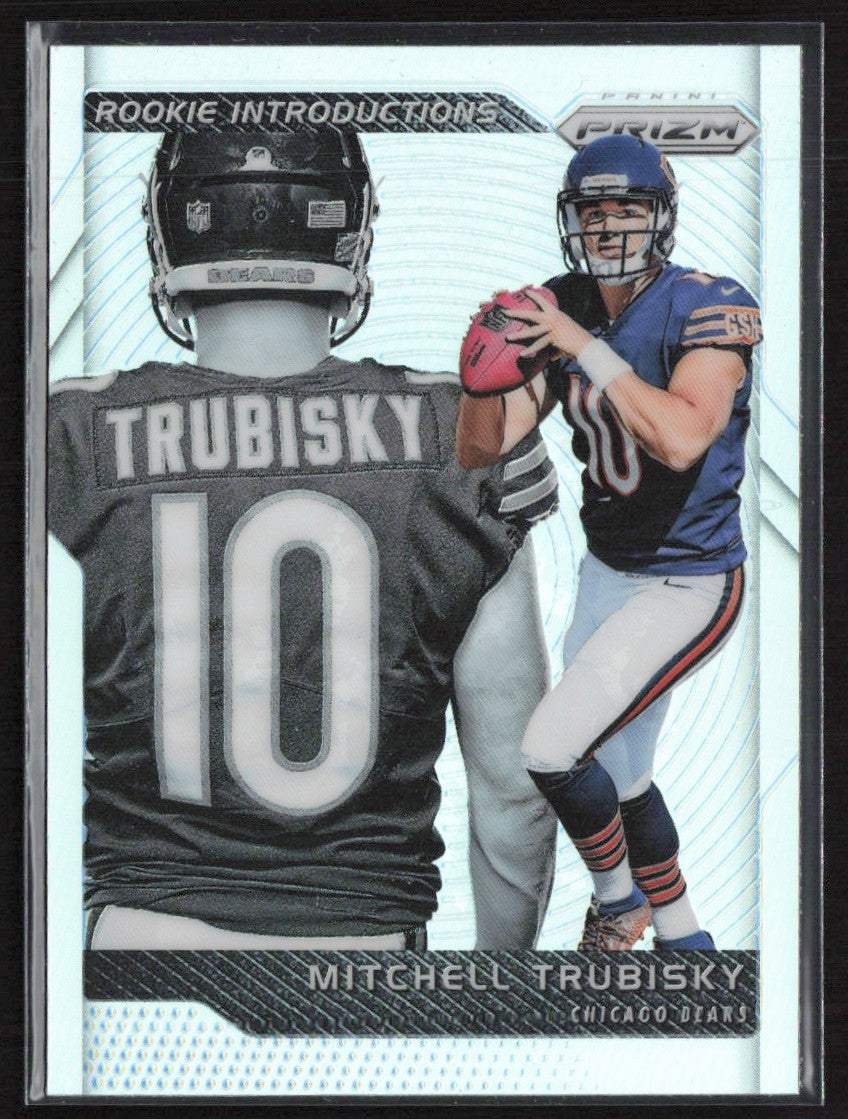 Mitchell Trubisky 2017 Panini Prizm Rookie Introductions Silver #6 Chicago Bears